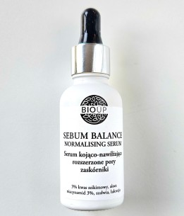 SEBUM BALANCE Nawilżająco-kojące serum na rozszerzone pory, zaskórniki, niedoskonałości
